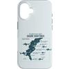East Coast Shark Sightings Map Cool Shop Custodia per iPhone 16 East Coast Shark Sightings Cool Map