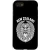 New Zealand Rugby Maori Inspired Kiwi Ha Custodia per iPhone SE (2020) / 7/8 Nuova Zelanda Rugby Vintage Maori Haka Face e Silver Ferns