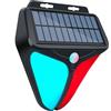 Bewinner Allarme Luce Stroboscopica Solare, Sirena di Allarme Sonoro Esterno da 129 DB Allarme Solare con Rilevatore di Movimento, Sirena di Sicurezza Impermeabile IP65 per Fattoria,