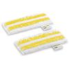 KÄRCHER set di panni per bocchetta manuale flessibile, 2 panni in microfibra, con sistema a velcro, lavabili, compatibili con la bocchetta manuale flessibile per pulitori a vapore Kärcher