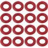 VGOL 100 anelli di tenuta in silicone VMQ di ricambio, diametro esterno 7,24 mm, diametro interno 3,68 mm, larghezza 1,78 mm, adatti per tenuta idraulica e pneumatica, colore rosso