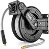 Poppstar Avvolgitubo per aria compressa in acciaio (15m+1,5m, diametro (9,2x15mm)), attacchi 1/4 di pollice BSPT