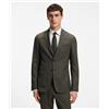 BOSS BLACK Boss Giacca slim fit in lana vergine e lino Verde Uomo