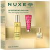 Nuxe Set anti-età illuminante Nuxe: Super Serum [10], siero vegano anti-età per viso e collo, da utilizzare di giorno e di notte, 30 ml + Crema illuminante e rassodante Merveillance Lift per il viso, 15 ml + Olio multiuso nutriente Huile Prodigieuse per …