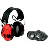 3M PELTOR SportTac Paraorecchie elettronici, nero,