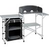 Brunner Snack Easy armadio da campeggio e cucina, nero,