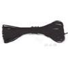 BasicNature Cordoncino in gomma 2 mm 10 m, nero,