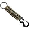 WARAGOD Sanya portachiavi multifunzionale di sopravvivenza in paracord 4 in 1, mimetico coyote,