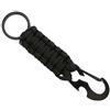 WARAGOD Sanya portachiavi multifunzionale di sopravvivenza in paracord 4 in 1, nero,
