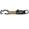 WARAGOD Laito portachiavi multifunzionale da sopravvivenza in paracord 8 in 1, coyote,