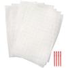 N+A Sieman 5 Pezzi Fogli Tela di Plastica a Rete,Bianco Rete per Borse Uncinetto 6CT, Mesh Plastic Canvas con 4 Aghi per Tessitura per Ricamo e Lavori a Maglia (5 pezzi 50 x 33 cm/bianco)