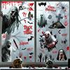 Tanlaby 9 Vetrofanie Halloween Teschio Lapide | Trick or Treat Riutilizzabili Adesivi Finestre Decorazioni Casa Vetri Porte Specchi Vetrine