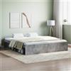 Gecheer Struttura Letto,Giroletto,Matrimoniale,Moderno,in Legno Multistrato,Grigio Cemento,con Senza Testiera,con Porta Libri,180x200 cm,Letto con Doghe, Letto,Matrimoniale Moderno,180x200 cm