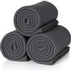 ALCLEAR A3A set coperte in pile, 3 pezzi, 130x160 cm, antracite, morbide | Oltre 200 g/m², Oeko-Tex, coperta divano, plaid casa, coperta picnic, copriletto, anti-pilling, facile cura