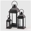 Enzo De Gasperi EDG Enzo De Gasperi Set 3 Lanterne Metal Nero