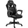 huzaro Force 2.5 Grey Mesh | Sedia da gaming, sedia da ufficio, sedia da computer, sedia ergonomica, zocker Gamer, regolabile in altezza, girevole con funzione basculante, portata fino a 140 kg,