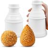 3TVol 2 stampi versatili per palline di riso fai da te, riutilizzabili, per Onigiri, per palline di sushi, da 80 a 160 g, per polpette di riso, arancini, rotonde/cono