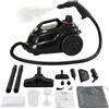 Vonia Powell Pulitore A Vapore Da 2000 W - Mop A Vapore Multiuso Per Tappeti, Pavimenti, Divani E Bagno | Macchina Smacchiante Con Accessori Per Finestre E Piastrelle - Nero