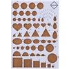 Hilitand 4 colori bricolage Stencil di Carta artigianale tavolo + pinza + Spilli + Kit di utensili Quilling Penna ranurada nuovo bianco