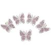 Hztyyier Toppe di Stoffa Ricamo Adesivo Colla Hot Melt Applique per Vestiti Borsa Pantaloni Scarpe(Rosa)5 Pezzi Farfalla Toppe Clothing Accessories