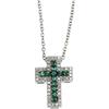 Bibigi CROCE CON DIAMANTI E SMERALDI BIBIGI CLA7773BS