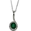 Bibigi PENDENTE BIBIGI CON DIAMANTI E SMERALDO CLS7739BS