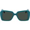 KARL LAGERFELD Women's Sunglasses KL6140S - Green with Solid Green Lens