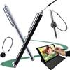 Cuidongsheng 2 Pcs Penna Touch Compatibile con Tablet/Samsung/Android/iOS/Smartphone, Stylus Stilo con Supporto e Filo a molla per uso Penna Pen Universale per Dispositivi Touchscreen Thermomix 5 e 6