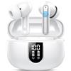 KT1 Auricolari wireless Bluetooth 5.4 in-ear con LED, bassi potenti