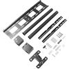 GOWENIC Supporto TV da Soffitto, Rotazione di 360 Gradi per Display a Schermo Piatto da 32 a 85 Pollici Staffa di Sospensione Regolabile con Staffa di Sospensione Stabile