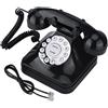 Ejoyous Telefono Fisso retrò, Telefono Antico con Manopola Rotativa, Telefono retrò, Telefono Classico con Cavo, Telefono da Tavolo, Ricomposizione Lampeggiante Multifunzione e Riserva