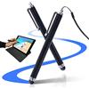 Cuidongsheng 2 Pezzis Penna Touch Compatibile con Tablet/Samsung/Android/iOS/Smartphone, Stylus Stilo con Supporto e Filo a molla per uso Penna Pen Universale per Dispositivi Touchscreen Thermomix 5 e 6