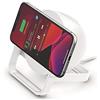 Belkin SoundForm Charge, Altoparlante Bluetooth con supporto di ricarica wireless, ricarica e ascolta la musica, guarda video in streaming o partecipa a videochiamate - Bianco