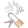 Alberts 557171 Set di Fissaggio per inferriate estensibili, Acciaio