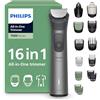 Philips Rifinitore All-in-one Multigroom Serie 7000 16 in 1 - Rifinitore per barba, capelli e corpo, lame autoaffilanti interamente in metallo, 21 impostazioni di lunghezza (0,5-16 mm), MG7931/15