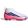 adidas Scarpe Calcio Adidas F50 Hyperfast Club Mid FG MG Junior Bambino Ragazzo Bianco