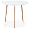 La Silla Española Nerja HC2001BL, legno, bianco, medio