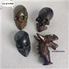 Fatto a mano Set 4 manico ottone antico fatto a mano per bastone da passeggio in legno can...