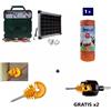 Gemi Elettronica Recinto elettrico per animali kit completo con pannello solare gemi