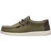 HEYDUDE Wally Braided Mocassini Uomo, Verde/Marrone, 44 EU - 40003-3CI