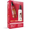 REVLON PROFESSIONAL Uniqone - Trattamento per capelli Classic da 150 ml e Coco da 150 ml, trattamento per capelli Leave in, spray anti crespo con protezione dal calore, per tutti i tipi di capelli