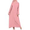 Vhersily 2025 Abiti Estivi Donna Cotone, Vestiti Primavera, Abito Musulmano Eid Per Le Donne Abayas Caftano Islam Dubai Arabo Modesto Abito Lungo Traspirante, Biancheria Da Notte, Romantico