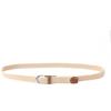 Obotsnoi Cintura elastica intrecciata per uomini e donne, cintura leggera con fibbia sicura per uso quotidiano e in viaggio, cintura in tessuto casual, Beige, Taglia unica