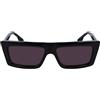KARL LAGERFELD Unisex Adult Sunglasses KLJ6147S - Black with Solid Smoke Lens