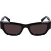KARL LAGERFELD Women's Sunglasses KL6141S - Black with Solid Smoke Lens