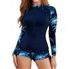 Vhersily Costume Piscina Donna Pantaloncino, Rashguard a Maniche Lunghe con Protezione UV Maglia da UPF 50+ per Acqua Spiaggia Surf Nuoto Asciugatura Rapida, Costumi Bagno Intero Sportivo
