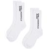 KARL LAGERFELD JEANS Donne Essential Logo Socks Set (2 Pack) Bianco One size
