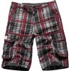 Vhersily 2025 Deal - Pantaloncini A Quadretti Da Uomo, Estivi, Bermuda A Quadri, In Cotone E Lino, Con Tasche, Elasticizzati, Leggeri, Comoda, Per Il Tempo Libero, Da Lavoro, Jogging Notturno