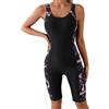Vhersily Costume Piscina Donna Arena Costumi Interi Sportivi a Maniche Corte con Cerniera Costumes da Bagno Stampato, per Acqua Spiaggia Surf Nuoto, Traspirante, Asciugatura Rapida