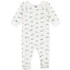 Petit Bateau A0cn7, Dormi Bene. Zip Unisex - Bimbi 0-24, Bianco/Multicolore, 24 mesi